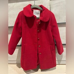 Janie and Jack Classic Red Pea Coat for Kids